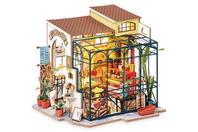 Puzzle GENERIQUE Maison Miniature 3D en Bois Bricolage Led Maison Puzzle  Meubles Décorez Creative Cadeaux Multicolore PT104