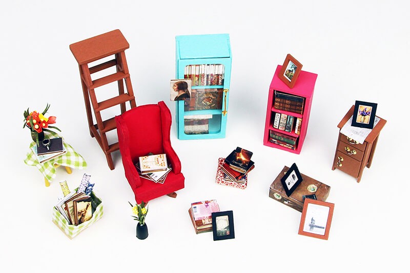 Maison de poupée Sam's Study Room