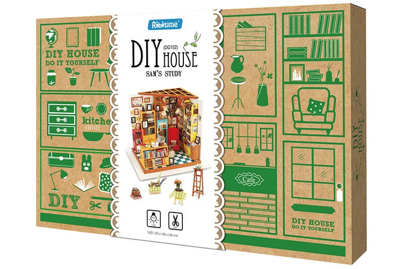 Maison de poupée Sam's Study Room