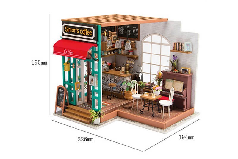 Maison de poupée Simon's Coffee