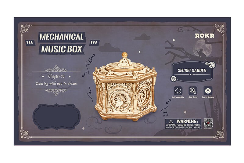 Boîte jardin secret musicale