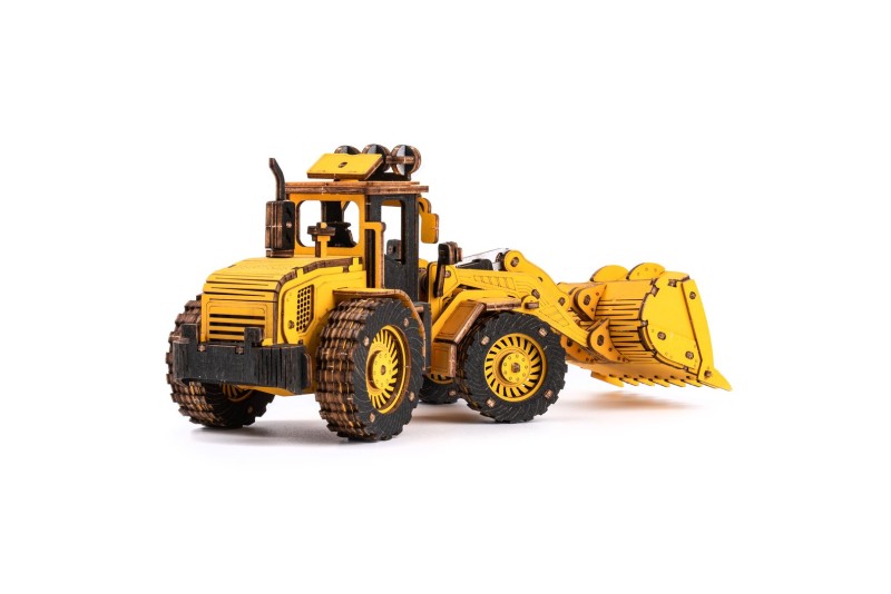 Puzzle Bulldozer en bois