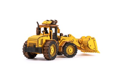 Puzzle Bulldozer en bois