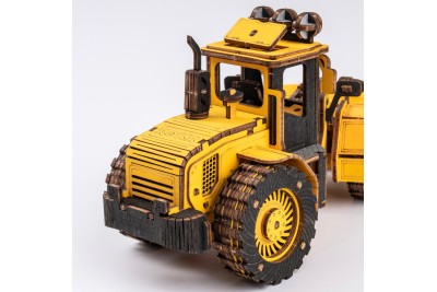 Puzzle Bulldozer en bois