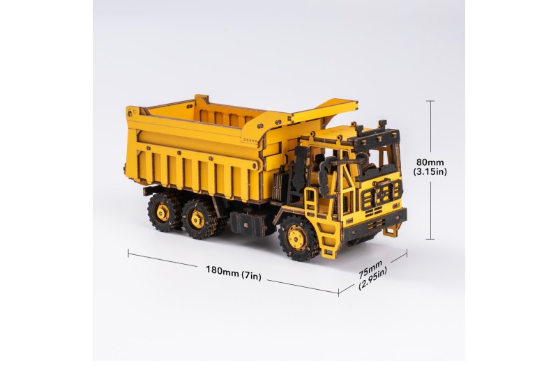 Puzzle Camion benne en bois