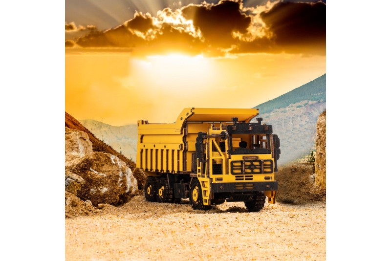 Puzzle Camion benne en bois