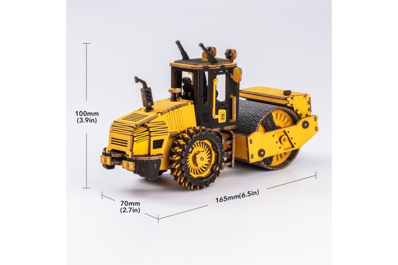 Puzzle Rouleau compresseur en bois