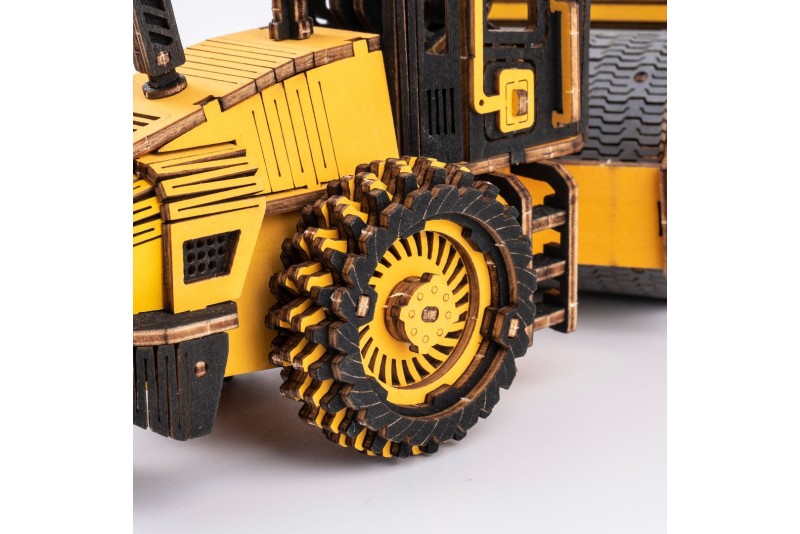 Puzzle Rouleau compresseur en bois