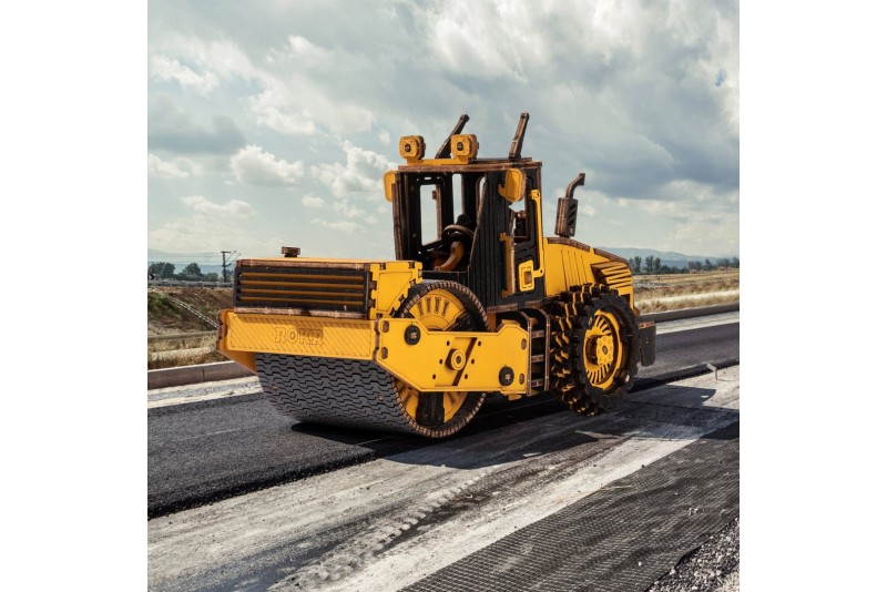 Puzzle Rouleau compresseur en bois